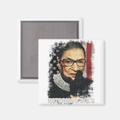 Vintage Notorious RBG Magnet (Vorderseite/Rückseite)