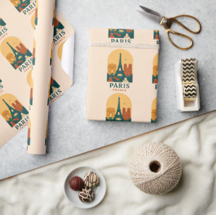 Vintage Notre-Dame-Geschenkpapier Paris Kathedrale Geschenkpapier