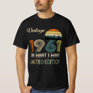 Vintage November 1961 T-Shirt Retro Style Geburtst