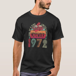Vintage November 1972 50 Jahre alt 50. Geburtstag T-Shirt