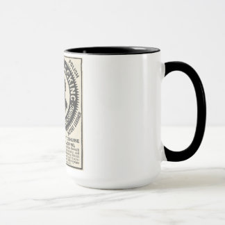 Vintage Nubian-Schwarzlack-Werbung Kaffeetasse