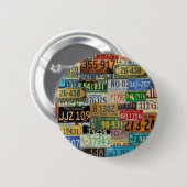 Vintage Nummernschilder Button (Vorne & Hinten)
