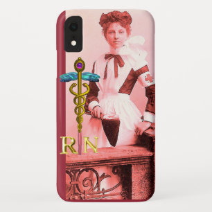 VINTAGE NURSE and Gold Caduceus NR Emblem Case-Mate iPhone Hülle