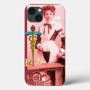 VINTAGE NURSE and Gold Caduceus NR Emblem Case-Mate iPhone Hülle