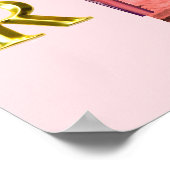 VINTAGE NURSE and Gold Caduceus NR Emblem Poster (Ecke)