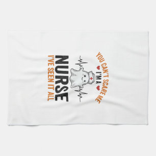 Vintage-Nurse-Geist Du Kannst Mich Nicht Erschreck Geschirrtuch