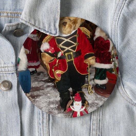 Vintage Nussknacker Soldat Teddybär Plüsch Christ Button (Beispiel)