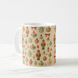 Vintage Nussknacker und Engel Weihnachtscharme Kaffeetasse