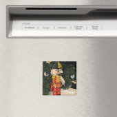 Vintage Nussknacker unter dem Weihnachtsbaum Magnet (In Situ (Geschirrspüler))