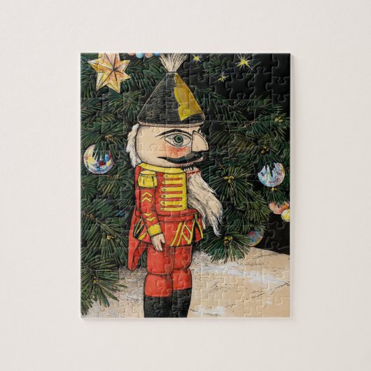 Vintage Nussknacker unter dem Weihnachtsbaum Puzzle (Vertikal)