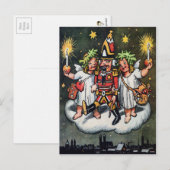 Vintage Nussknacker Weihnachtspostkarte Postkarte (Vorne/Hinten)