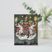 Vintage Nussknacker Weihnachtspostkarte Postkarte (Stehend Vorderseite)