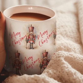 Vintage Nutcracker & Merry Christmas Kaffeetasse