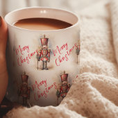 Vintage Nutcracker & Merry Christmas Kaffeetasse