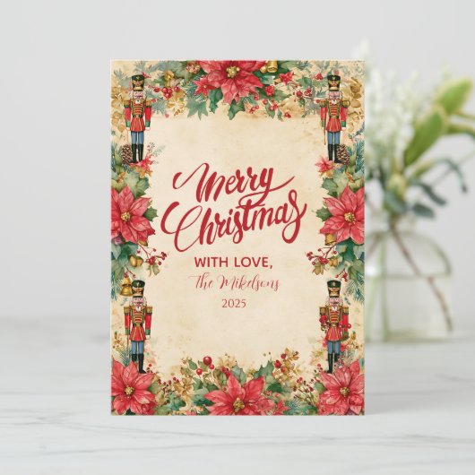 Vintage Nutcracker Weihnachten (Stehend Vorderseite)