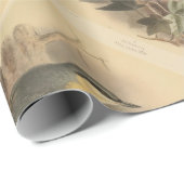 Vintage NuthatchIllustration Geschenkpapier (Rolleneckpunkt)