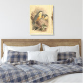 Vintage NuthatchIllustration Leinwanddruck (Insitu (Schlafzimmer))