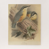 Vintage NuthatchIllustration Puzzle (Vertikal)