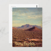 Vintage Nutzung des Regionalparks Usery Mountain Postkarte (Vorne/Hinten)