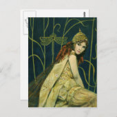 Vintage Nymph Postkarte (Vorne/Hinten)