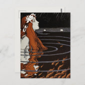 Vintage Nymph Postkarte (Vorne/Hinten)