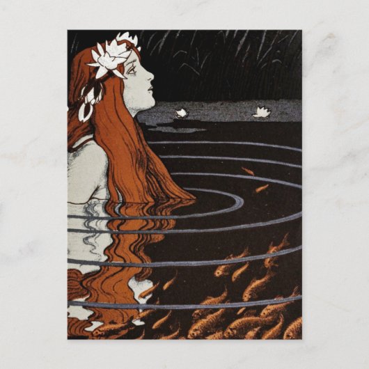 Vintage Nymph Postkarte (Vorderseite)