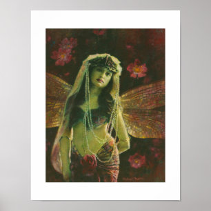 Vintage-Nymphe Fine Art Druck Poster