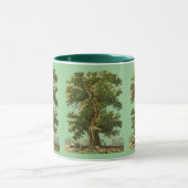 Vintage-Oak-Baum-Kaffeetasse Tasse (Zentrum)