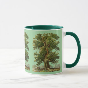 Vintage-Oak-Baum-Kaffeetasse Tasse