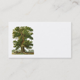 Vintage Oak Tree Business Card Visitenkarte