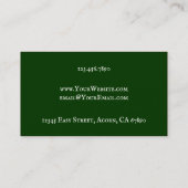 Vintage Oak Tree Custom Business Card Visitenkarte (Rückseite)