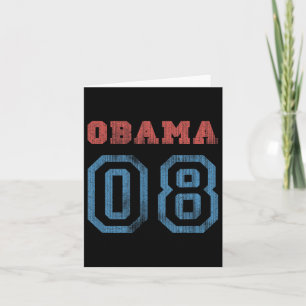 Vintage Obama 08 Karte