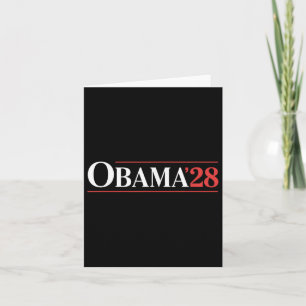 Vintage Obama 2028 Lustige Politische Patriotische Karte