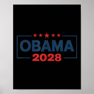 Vintage Obama 2028 Lustige Politische Patriotische Poster