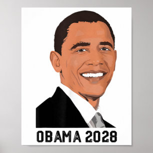 Vintage Obama 2028 Lustige Politische Patriotische Poster