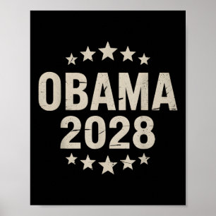 Vintage Obama 2028 Lustige Politische Patriotische Poster