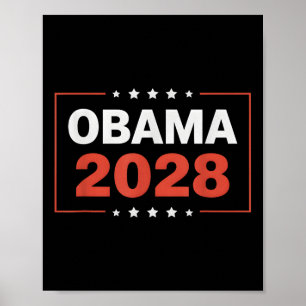 Vintage Obama 2028 Lustige Politische Patriotische Poster