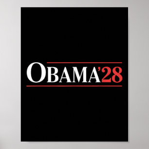 Vintage Obama 2028 Lustige Politische Patriotische Poster