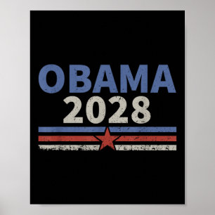 Vintage Obama 2028 Obama für Präsident 2028 Retro Poster