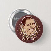 Vintage Obama Anstecker Button (Vorne & Hinten)