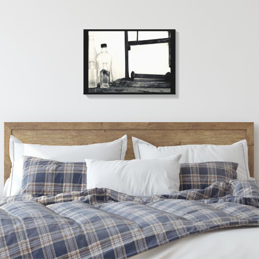 Vintage Objekte Industrielle Leinwand Kunst (Insitu (Schlafzimmer))