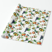 Vintage Obst Geschenkpapier (Ungerollt)