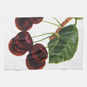 Vintage Obstbäume, reife Kirschen aus einem Baum Geschirrtuch (Horizontal)