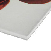 Vintage Obstbäume, reife Kirschen aus einem Baum Schneidebrett (Ecke)