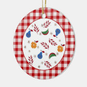 Vintage Obstdekoration Keramikornament (Links)