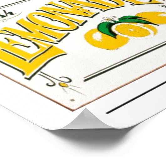 Vintage Obstmarken Poster (Ecke)