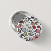 Vintage Obstthema, vintage Button (Vorne & Hinten)