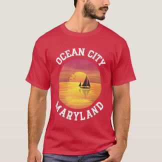 Vintage Ocean City Maryland Retro 70er 80er Freund T-Shirt