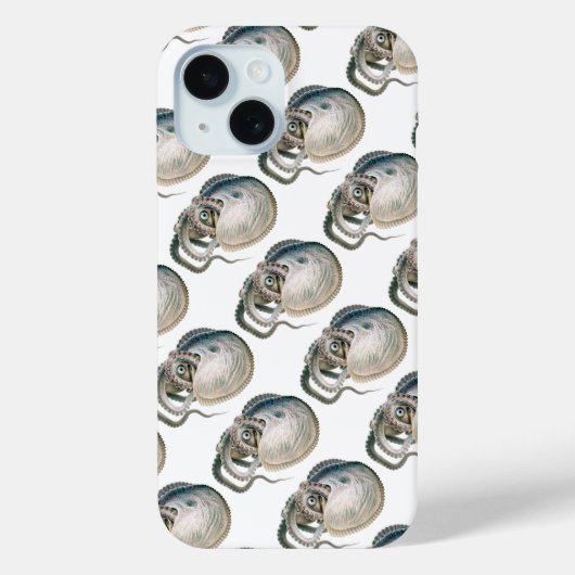 Vintage Octopus Argonaut, Meerestiere Case-Mate iPhone Hülle (Rückseite)
