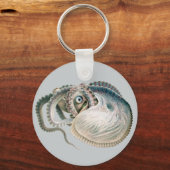 Vintage Octopus Argonaut, Meerestiere Schlüsselanhänger (Vorderseite)